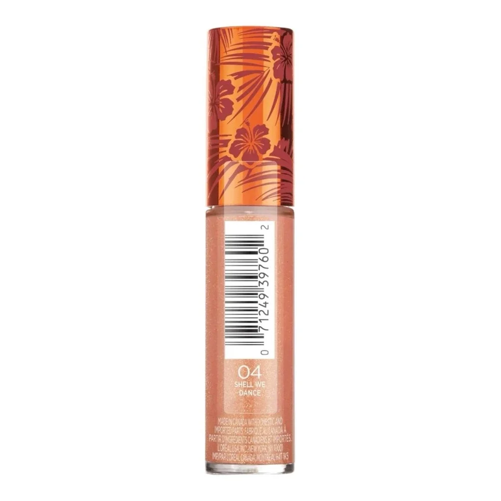 L'Oreal Glowing Lip Gloss Shell We Dance 04 Shimmer Nude 2 Pack